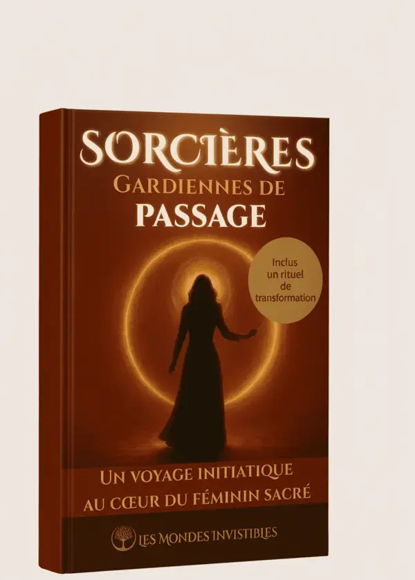 couverture du livre sorcières gardiennes de passage. Silhouette d'une femme