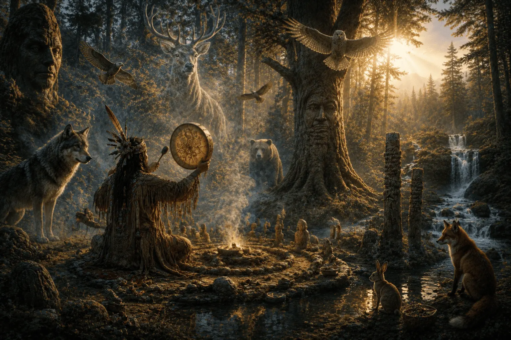 Le monde invisible dans les traditions animistes et chamaniques